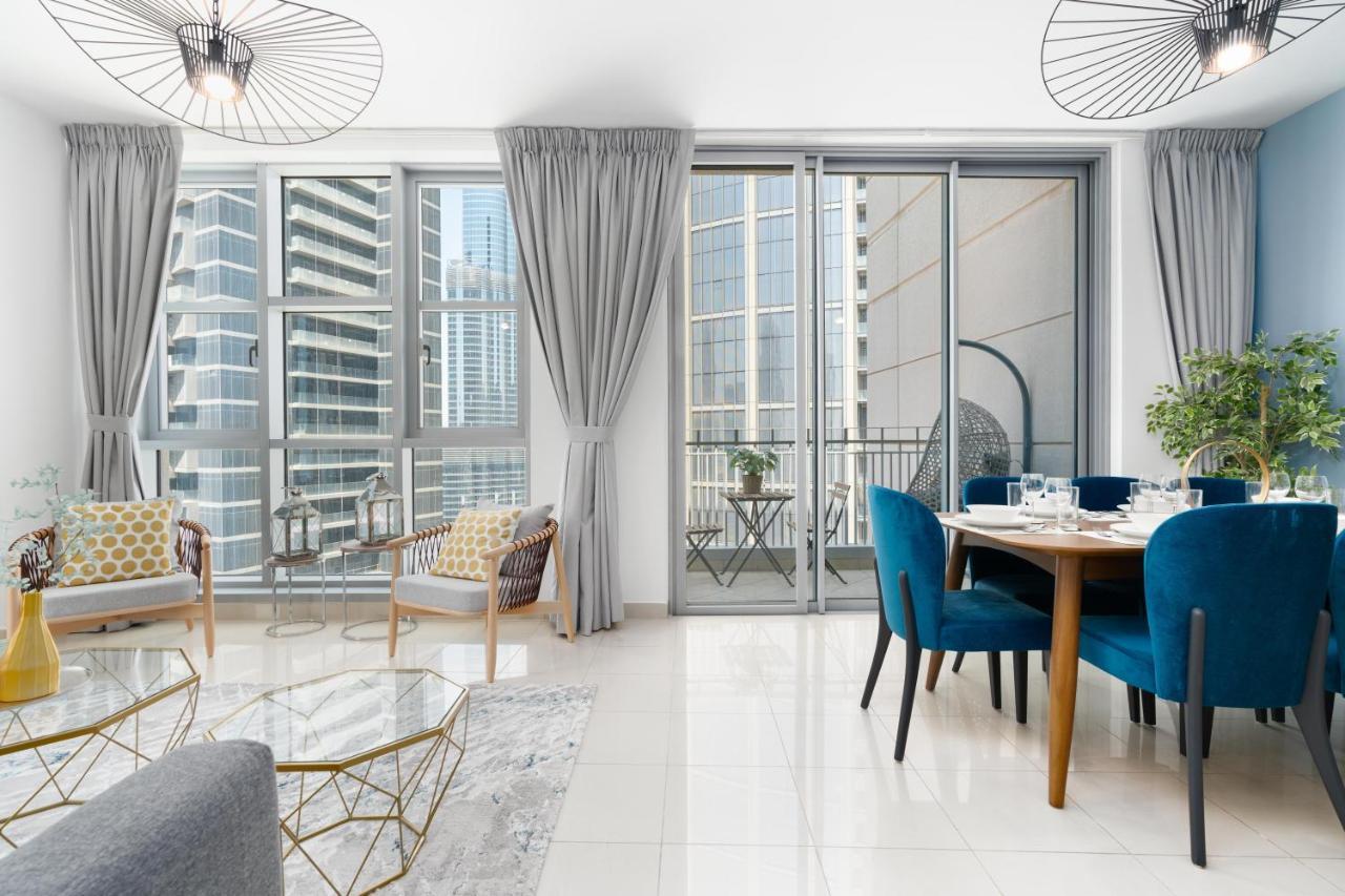 Ultimate Stay / 4 Beds / Burj Khalifa View Dubai Luaran gambar