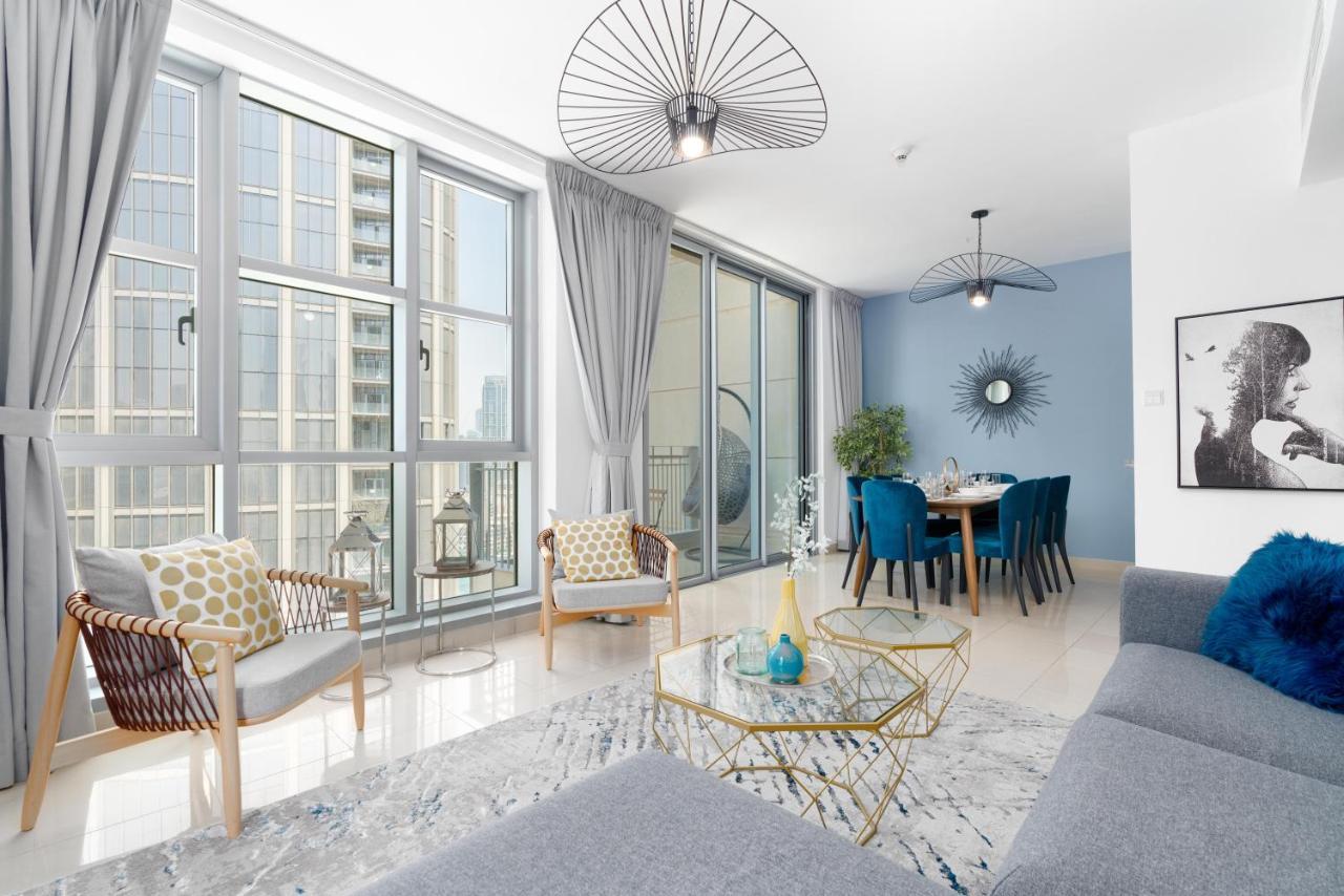 Ultimate Stay / 4 Beds / Burj Khalifa View Dubai Luaran gambar